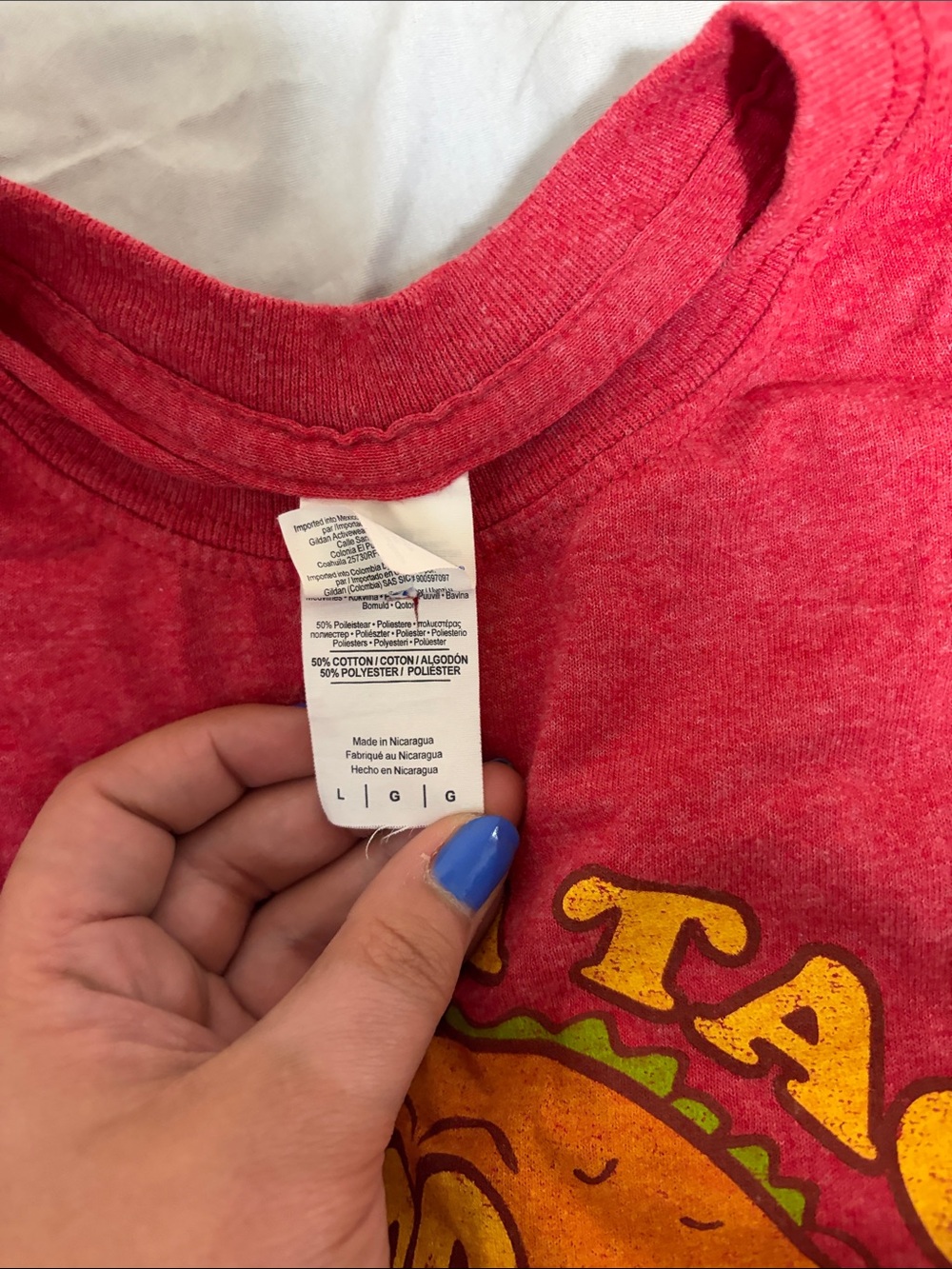Red 'Wanna Taco Bout Jesus?' Graphic Tee - Picture 2 of 3